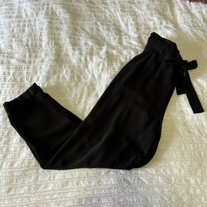 SO Black Paperbag Pants